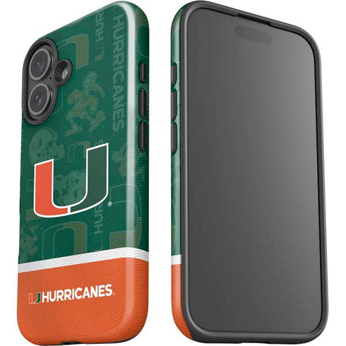 University of Miami U Hurricanes iPhone 16 Plus Impact Case