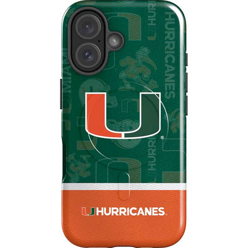 University of Miami U Hurricanes iPhone 16 Plus Magsafe Impact Case