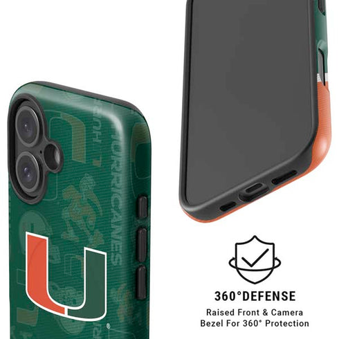 University of Miami U Hurricanes iPhone 16 Plus Magsafe Impact Case
