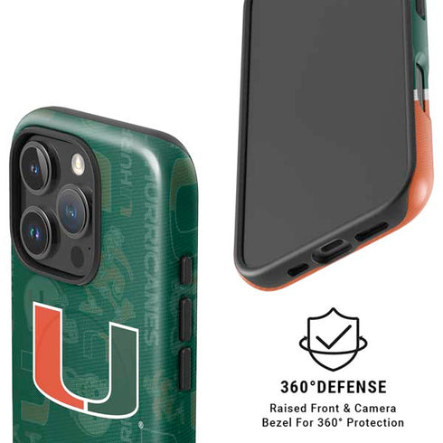 University of Miami U Hurricanes iPhone 16 Pro Magsafe Impact Case