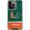 University of Miami U Hurricanes iPhone 16 Pro Max Clear Case