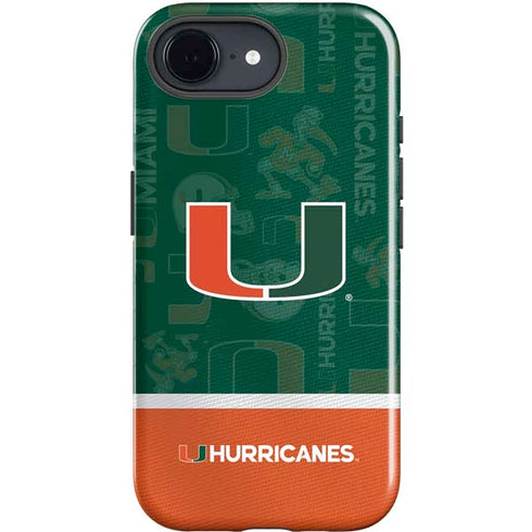 University of Miami U Hurricanes iPhone 16e Impact Case