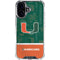 University of Miami U Hurricanes iPhone 17 Clear Case
