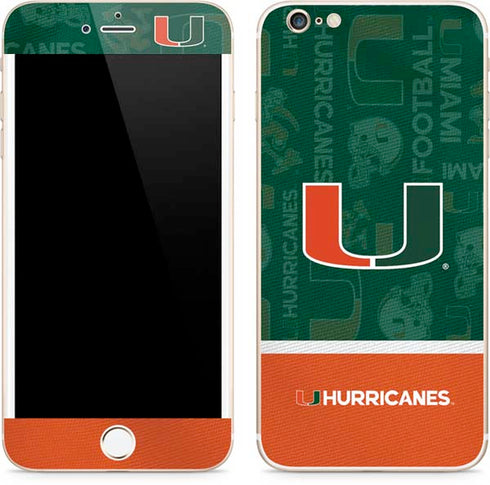 University of Miami U Hurricanes iPhone 6/6s Plus Skin