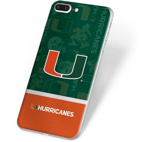University of Miami U Hurricanes iPhone 8 Plus Skin