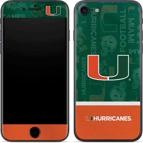 University of Miami U Hurricanes iPhone 8 Skin