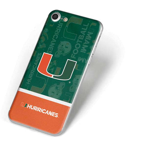 University of Miami U Hurricanes iPhone 8 Skin