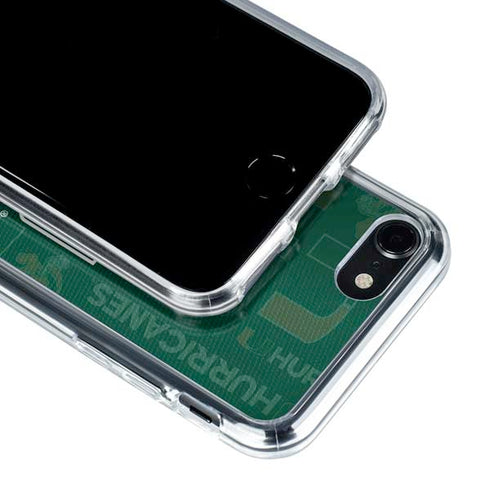 University of Miami U Hurricanes iPhone SE (2nd & 3rd Gen) Clear Case