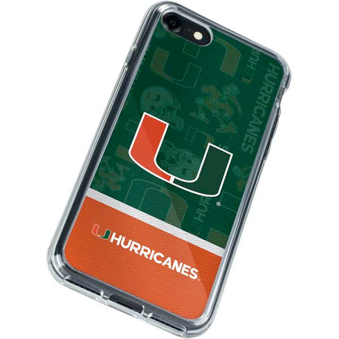 University of Miami U Hurricanes iPhone SE (2nd & 3rd Gen) Clear Case