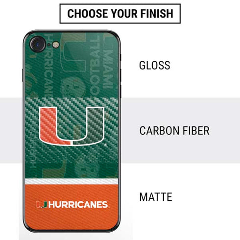 University of Miami U Hurricanes iPhone SE (2nd & 3rd Gen) Skin