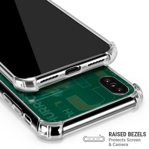 University of Miami U Hurricanes iPhone X/XS Clear Case