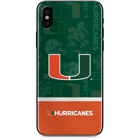 University of Miami U Hurricanes iPhone XS Max Skin