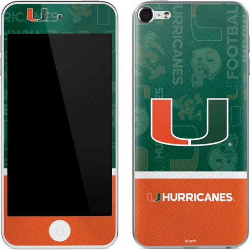 University of Miami U Hurricanes Apple iPod Skin