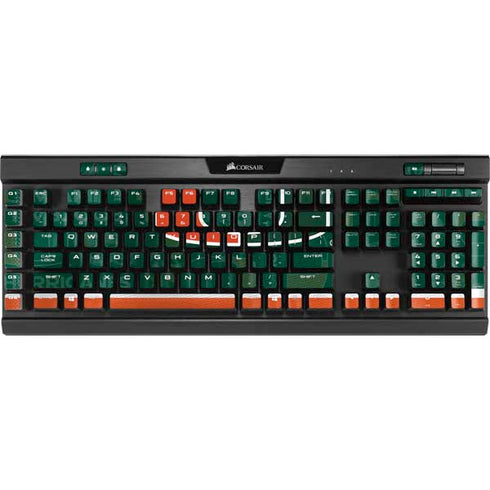 University of Miami U Hurricanes K95 RGB PLATINUM Mechanical Gaming Keyboard Skin