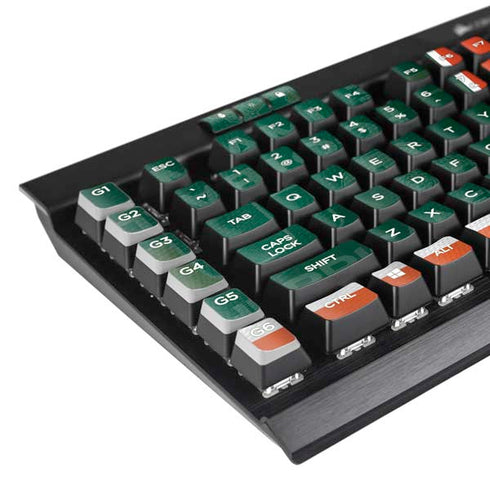 University of Miami U Hurricanes K95 RGB PLATINUM Mechanical Gaming Keyboard Skin