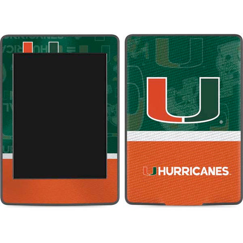 University of Miami U Hurricanes Amazon Kindle Skin