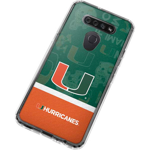 University of Miami U Hurricanes LG K51/Q51 Clear Case