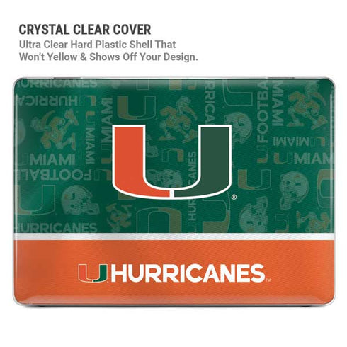 University of Miami U Hurricanes MacBook Air 13in M1 (2021) Case plus Skin