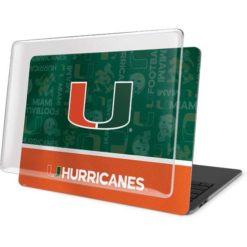 University of Miami U Hurricanes MacBook Pro 13in (2020) Case plus Skin