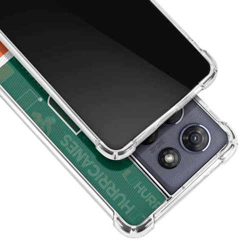 University of Miami U Hurricanes Moto G Play 5G (2025) Clear Case