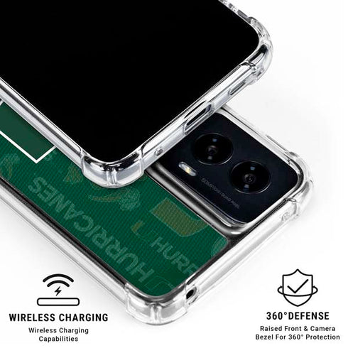 University of Miami U Hurricanes Moto G Power 5G (2024) Clear Case