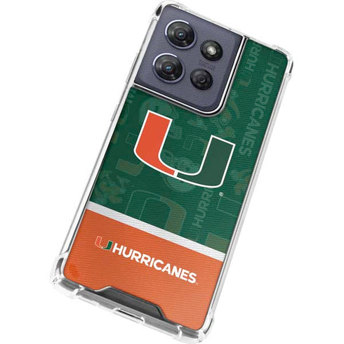 University of Miami U Hurricanes Moto G Power 5G (2025) Clear Case