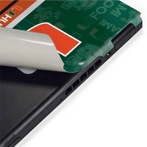University of Miami U Hurricanes Nintendo Switch Bundle Skin