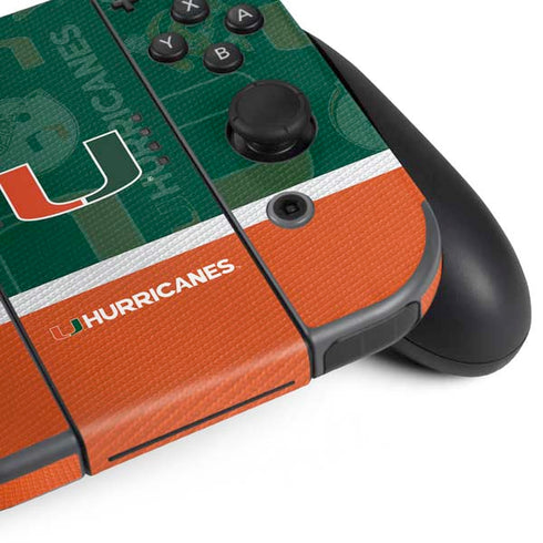 University of Miami U Hurricanes Nintendo Switch (2017-2021) Joy-Con Controller Skin