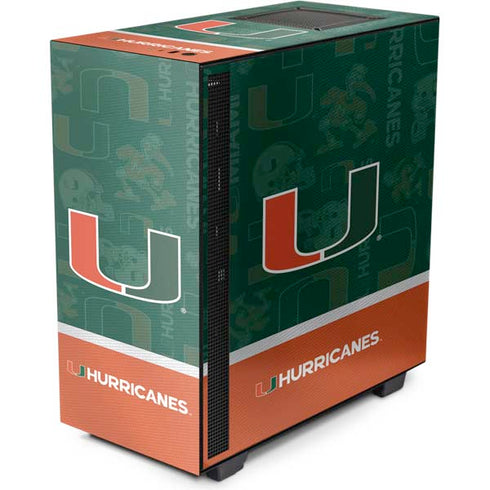 University of Miami U Hurricanes NZXT H510 Compact ATX Mid-Tower Case Skin