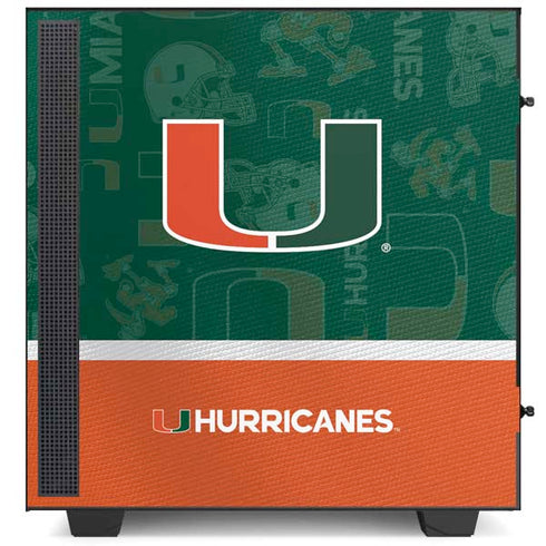 University of Miami U Hurricanes NZXT H510 Compact ATX Mid-Tower Case Skin