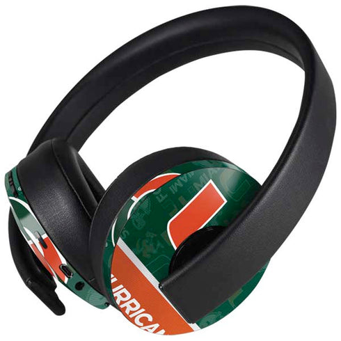 University of Miami U Hurricanes PlayStation 4 Gold Wireless Headset Skin