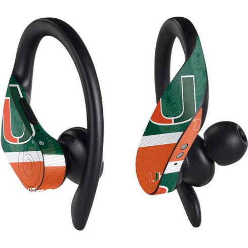University of Miami U Hurricanes PowerBeats Pro Skin