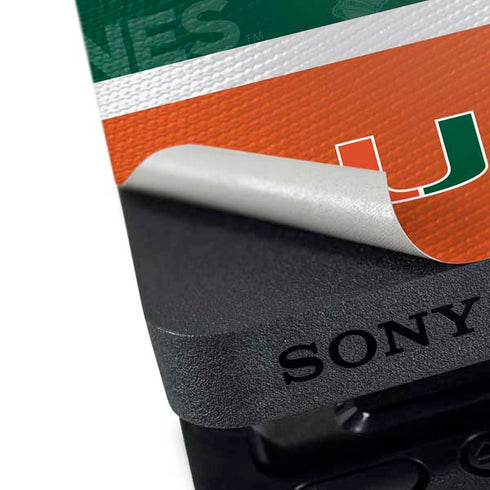 University of Miami U Hurricanes PS4 Pro Bundle Skin