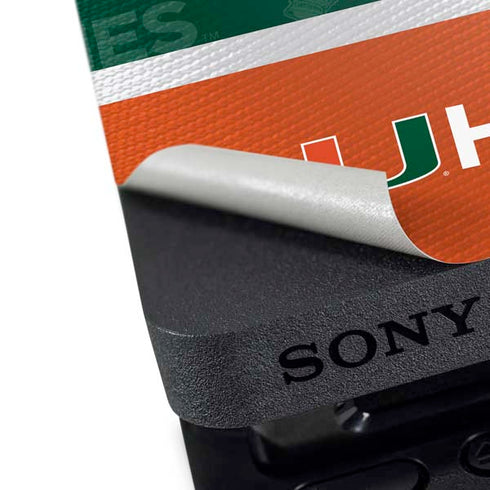 University of Miami U Hurricanes PS4 Slim Bundle Skin