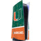 University of Miami U Hurricanes PS5 Console Skin
