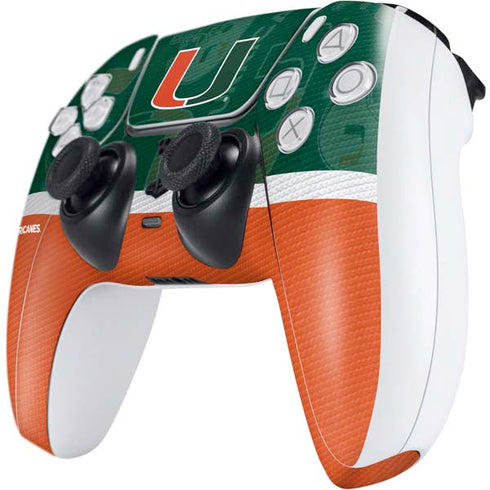 University of Miami U Hurricanes PS5 Controller Skin