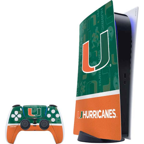 University of Miami U Hurricanes PS5 Digital Edition Bundle Skin