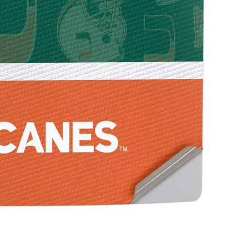 University of Miami U Hurricanes PS5 Pro Disk Console Skin