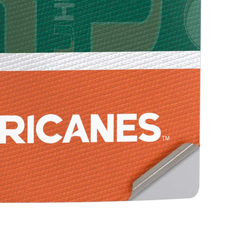 University of Miami U Hurricanes PS5 Slim Disk Console Skin
