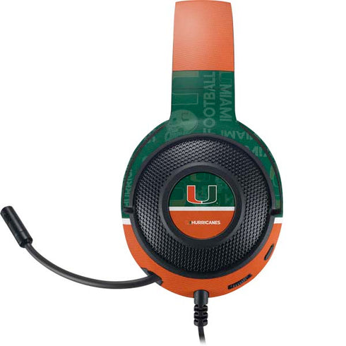 University of Miami U Hurricanes Razer Kraken X Skin
