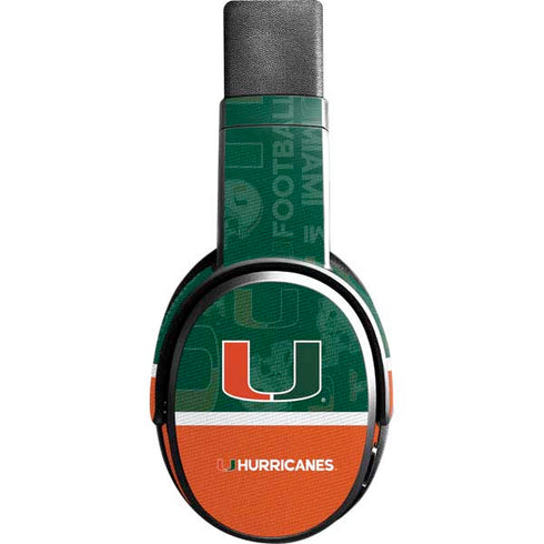 University of Miami U Hurricanes Skullcandy Crusher Wireless Skin