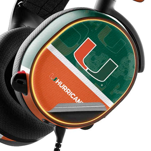 University of Miami U Hurricanes SteelSeries Arctis 3 Skin