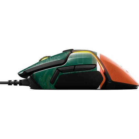 University of Miami U Hurricanes SteelSeries Rival 600 Gaming Mouse Skin