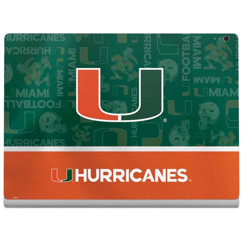 University of Miami U Hurricanes Surface Book 2 13.5in Skin
