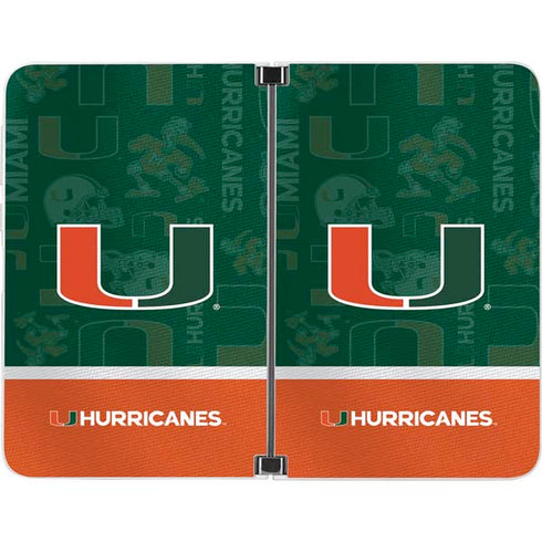University of Miami U Hurricanes Surface Duo Skin