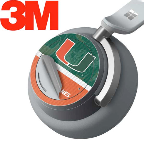 University of Miami U Hurricanes Surface Headphones Skin