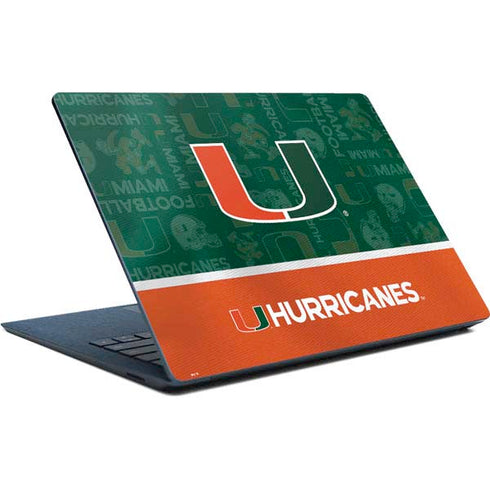 University of Miami U Hurricanes Surface Laptop Skin