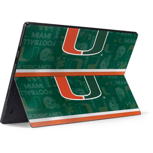 University of Miami U Hurricanes Surface Pro 7 Skin