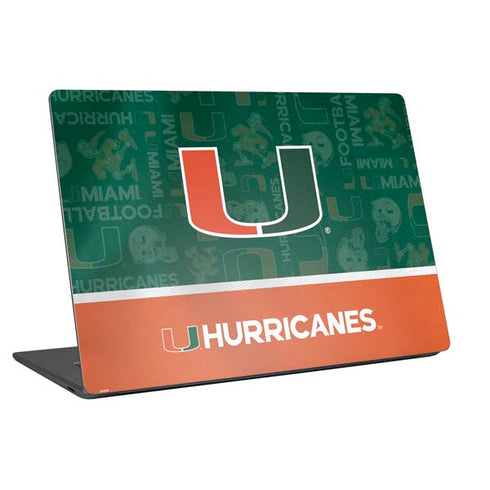 University of Miami U Hurricanes Universal Laptop 13in (10.6 x 7.6in) Skin