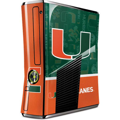 University of Miami U Hurricanes Xbox 360 Slim (2010) Skin